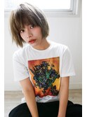 【Lolonois森ノ宮】切りっぱなしアッシュボブ（藤岡なおき）