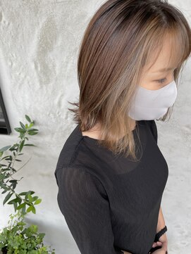 リベルタ(LIBERTA) インナーカラー☆切りっぱなしボブ