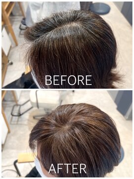 グラッシー センター北店(GLASSI) 【脱白髪染め】白髪ぼかし★グレージュ★耳かけショートボブ