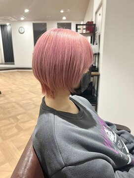 オーダイム(ou' dime) ハイトーンピンク×ショートウルフ