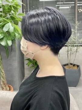 フレーム 博多店(FRAME) 刈り上げハンサムショートラベンダーハイライト【福岡／博多】