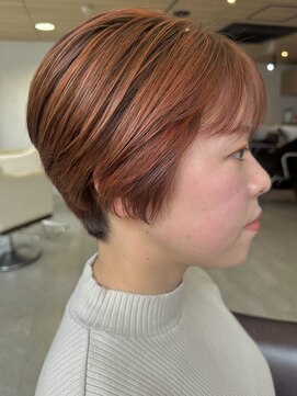 ロックワークオレンジ 西中島店(ROCK WORK ORANGE) ハイライト×ハンサムショート