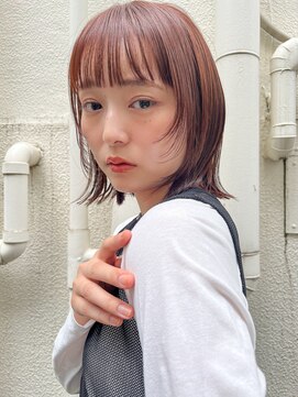 ミンクス渋谷スマートサロン(MINX shibuya smart salon) 魅力倍増カール シアーカラー ショート 姫カット ダークアッシュ