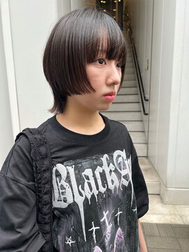 カフ(CAF) CAF松本/ウルフカット/黒髪/大阪/心斎橋