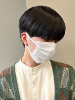 エルマーク 天王寺(L-MARK)&nbsp;黒髪マッシュナチュラルマッシュメンズヘア韓国ツーブロック