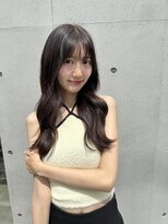 エル 北千住(elu)&nbsp;ラベンダーカラーミストバングエアリー_韓国ヘア