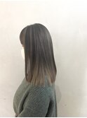 小森谷,黒髪,細めハイライト,ネビージュ,小顔,ワンレンj98