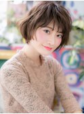 ミルクティーアッシュフェザーショートボブh3浦和20代30代40代
