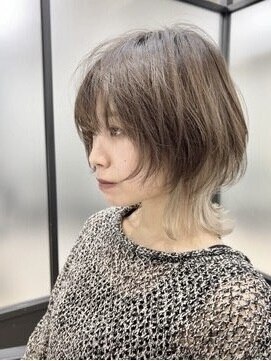 ダブルトーキョー シブヤ(W-TOKYO SHIBUYA) インナーカラー×ネオウルフボブウルフ ウルフカット