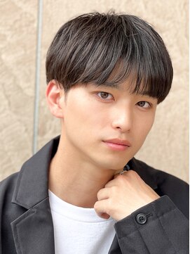 エルマーク 枚方(L-MARK) シースルーマッシュナチュラルマッシュメンズ韓国ツーブロック