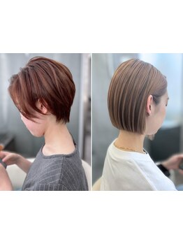 カットはモチが命！とにかく似合う・モチが良いカットにこだわっています◎ショートボブ/ボブ/江坂駅前