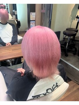 アン(Hair make un) ミルキーピンク
