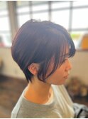 フェミニンショート　×  ピンクパープル