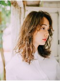Azuｌe/ゆるふわパーマ/ベージュ