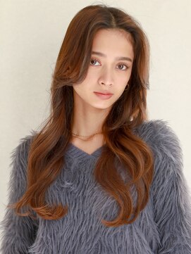 ヘアサロン ガリカ 表参道(hair salon Gallica) 顔まわりレイヤー×くびれロング×ショコラブラウン