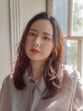 アエタ 岡崎店(Aeta) ラフなセミロングスタイル