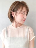 こなれヘアサイドバングワンカール似合わせカット#245f1006