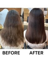 モーブ(MAUVE)&nbsp;髪質改善【美髪矯正】ビフォー・アフター