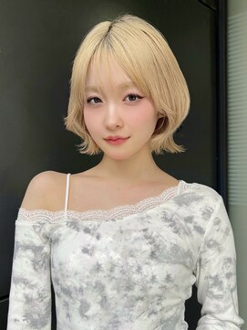 トルネード(TORNADO) ハイトーン レイヤーボブ くびれボブ 韓国ボブ  s116