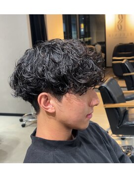 ブルニール 心斎橋(BLEUNIR) シャドウパーマ ツイストスパイラルパーマ マッシュ 刈上げ