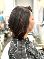 アールグランデ 静岡店(R GRANDE)&nbsp;パーマを活かして動きのあるミディアムレイヤー