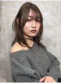 ブリーチなしカラー伸ばしかけヘア簡単スタイリング小顔ヘア