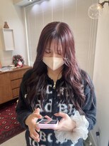 ヘアー アイス ルーチェ(HAIR ICI LUCE)&nbsp;ブリーチ無し暖色カラー/ラベンダーカラー/渡辺