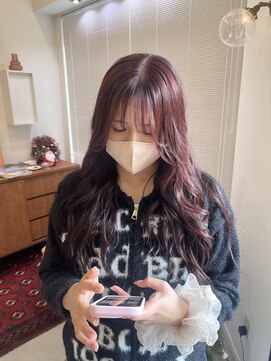 ヘアー アイス ルーチェ(HAIR ICI LUCE) ブリーチ無し暖色カラー/ラベンダーカラー/渡辺