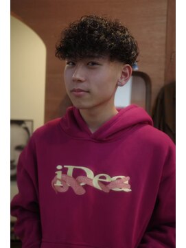 エディ(Edy) メンズスペインカール刈り上げカーリーパーマ外国人風眉毛カット