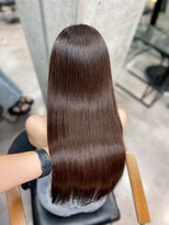 ルート 南堀江(route)&nbsp;ココアブラウン/艶髪ロング/透明感カラー/髪質改善ストレート