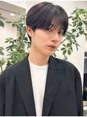 縮毛矯正×センターパートでこなれ感マッシュ
