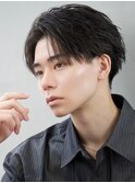 刈り上げツーブロックショートアップバング