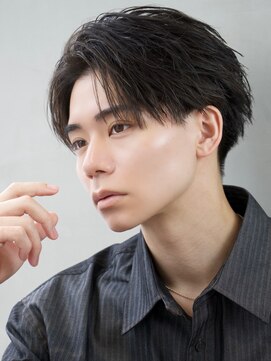 エイド 本店(aid) 刈り上げツーブロックショートアップバング