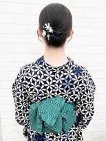 セット バイ エムビューティー(Set by M.beauty)&nbsp;浴衣着付け渋谷ヘアセットアップツインかちもりくるみちゃんヘア