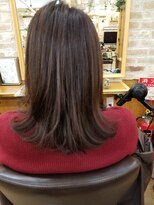 ルークス 中央林間(LOOOKS)&nbsp;大人かわいい透明感ベージュ×ミディアムヘア