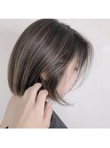 耳掛け☆シルクベージュハイライト