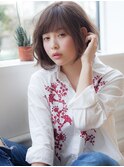 髪質改善大人可愛い小顔ひし形耳かけショートボブ20代30代40代