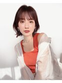ひし形シルエット20代30代40代外ハネボブ 表参道 髪質改善