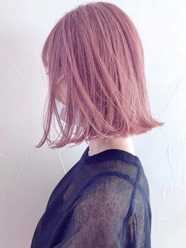アイティーバイアルバム 八王子店(IT by ALBUM) ぴんくパール_Aラインボブかきあげロング_ba327992