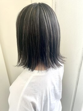 ヘアーデザイン シュシュ(hair design Chou Chou by Yone) ハイライト&バレイヤージュ×ダークグレージュ♪