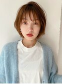 【BAYROOM】ふわくしゅショートボブ×マロンベージュ