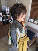 三つ編みアレンジ