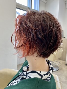 アルテヘアー(arte HAIR) 【arte HAIR】フェイスフレーミングカラー/ピンクオレンジ