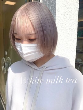 ベレーザ 渋谷(BELEZA) ba748_プラチナハイトーンニュアンスカラーシースルーバンクボブ