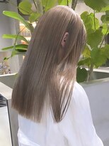 サンク 原宿 表参道(cinq)&nbsp;ミルクティーベージュダブルカラーインナーカラーケアブリーチ