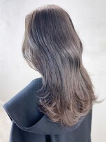 アイティーバイアルバム 八王子店(IT by ALBUM)&nbsp;艶ブラウン_ホワイトグレージュネビージュこなれミディ_ba379921