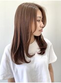 【FOLK】透明感ナチュラルベージュ☆似合わせ内巻きロング♪