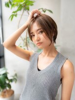 エースハバナ 渋谷(1 HAVANA)&nbsp;ヌーディカラー/小顔ヘア/大人ボブ／丸みショート／渋谷