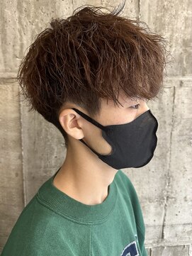 ニアウ 太田店(Niau) ツイストスパイラルパーマメンズカットメンズパーママッシュ眉毛