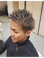 リスペクト マンボ(RESPECT MAMBO)&nbsp;波巻きツイストスパイラル/刈り上げセンターパート/豊田